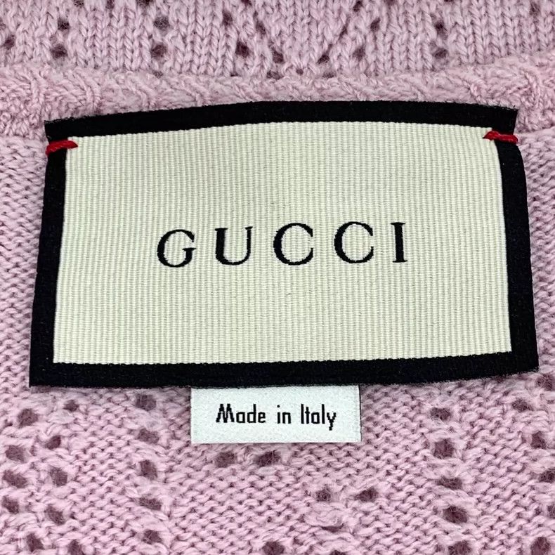 Gucci Gucci Pink Logo Sleeveless Knit Vest Size S / US 4 / IT 40 - 5 Thumbnail