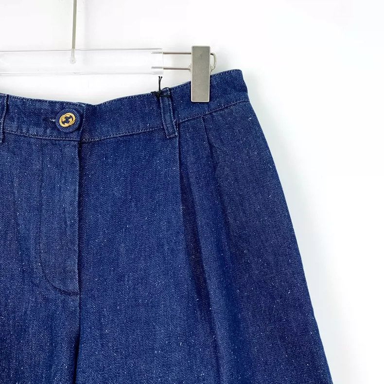 Gucci Gucci Dark Blue Cotton Casual Shorts Size 38" / US 16 / IT 52 - 3 Thumbnail