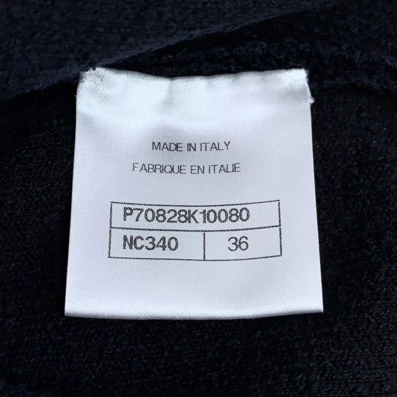 Chanel Chanel Black Short Sleeve Knit Top Size XS / US 0-2 / IT 36-38 - 7 Thumbnail