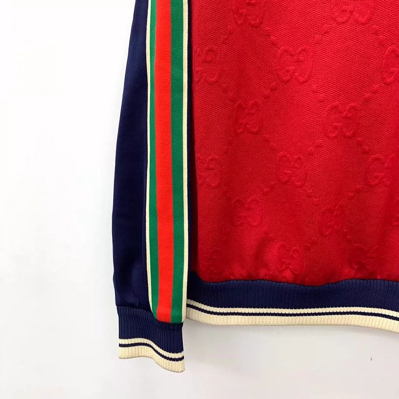 Gucci Gucci Red Striped Logo Hooded Sweatshirt Size S / US 4 / IT 40 - 4 Thumbnail