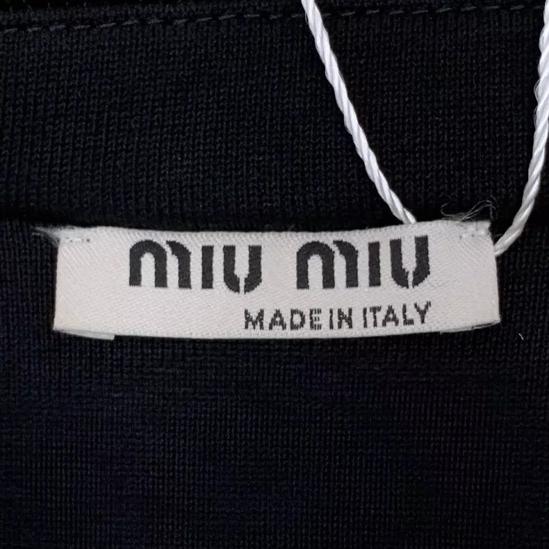 Miu Miu MiuMiu Black Logo Cotton Zip Jacket Size S / US 4 / IT 40 - 5 Thumbnail