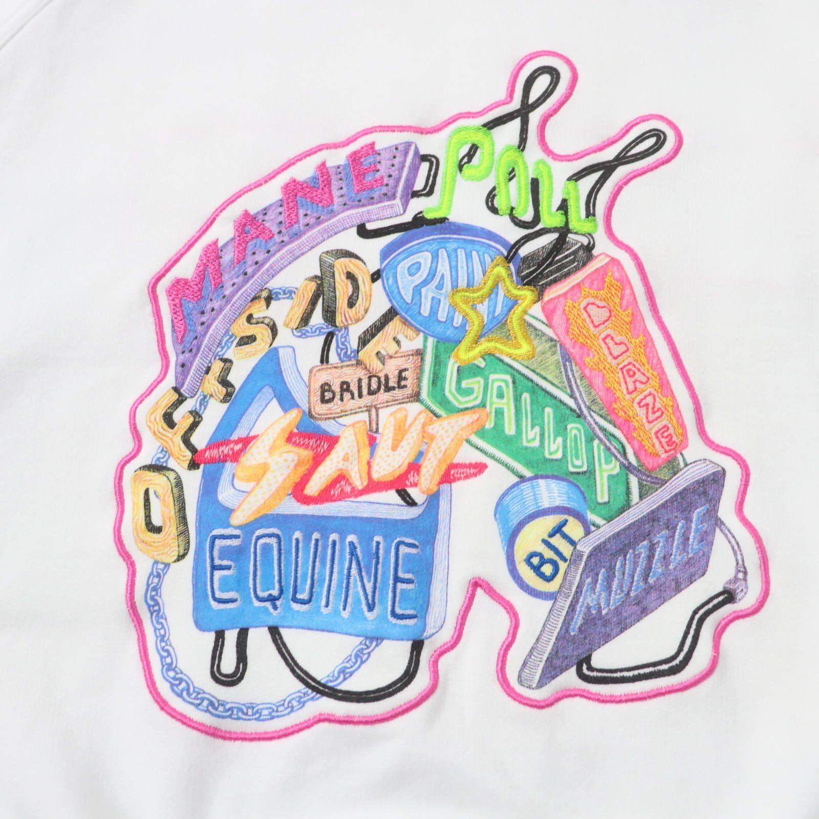 Hermes Hermes Chevaloscope Cotton Embroidery Print Sweatshirt Cotton Sweatshirts & Hoodies