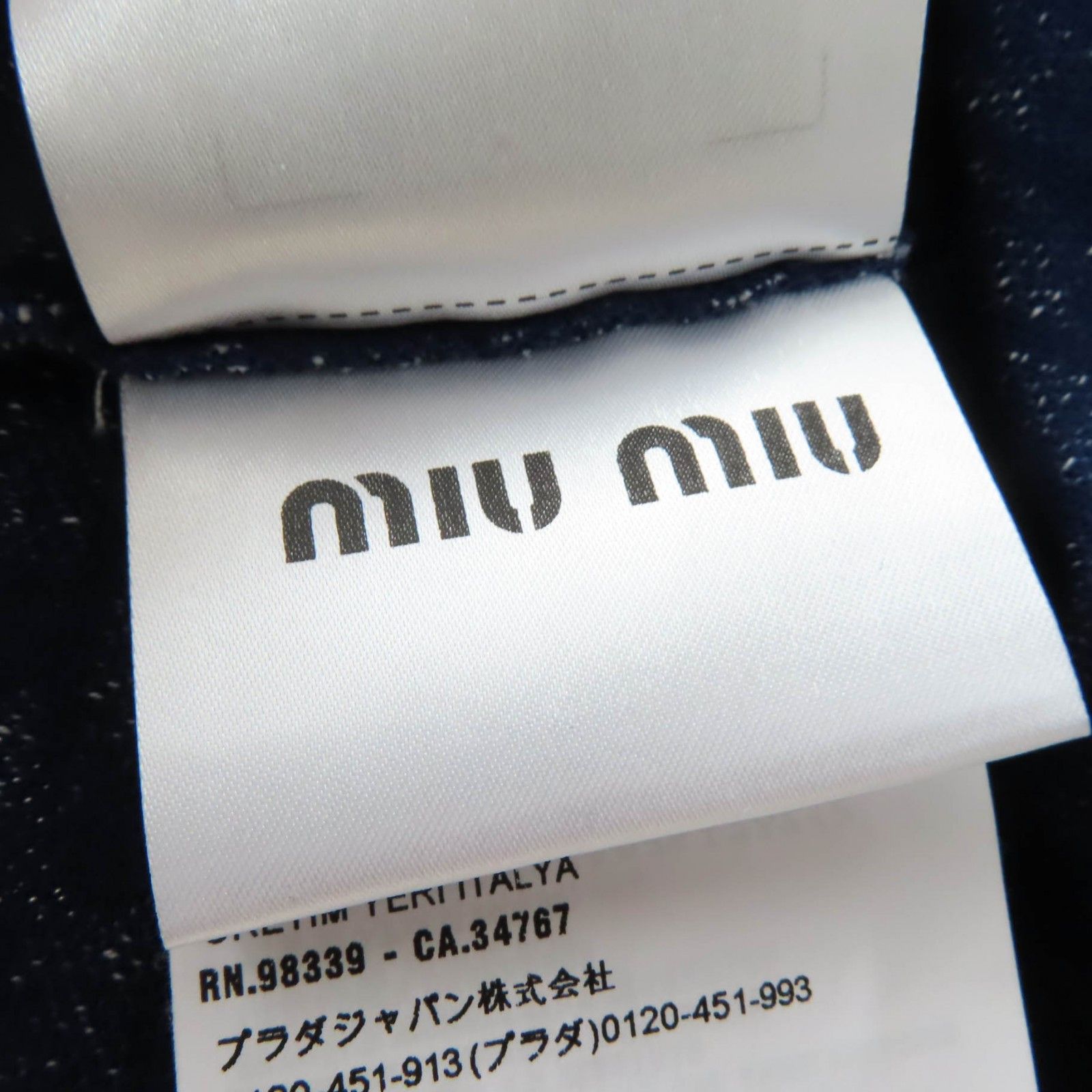 Miu Miu Miu Miu Miu Miu MJN277 1DVC Polyamide Cotton Knit Cotton Tops MJN277 1DVC DUTY FREE for USA Size ONE SIZE - 6 Thumbnail