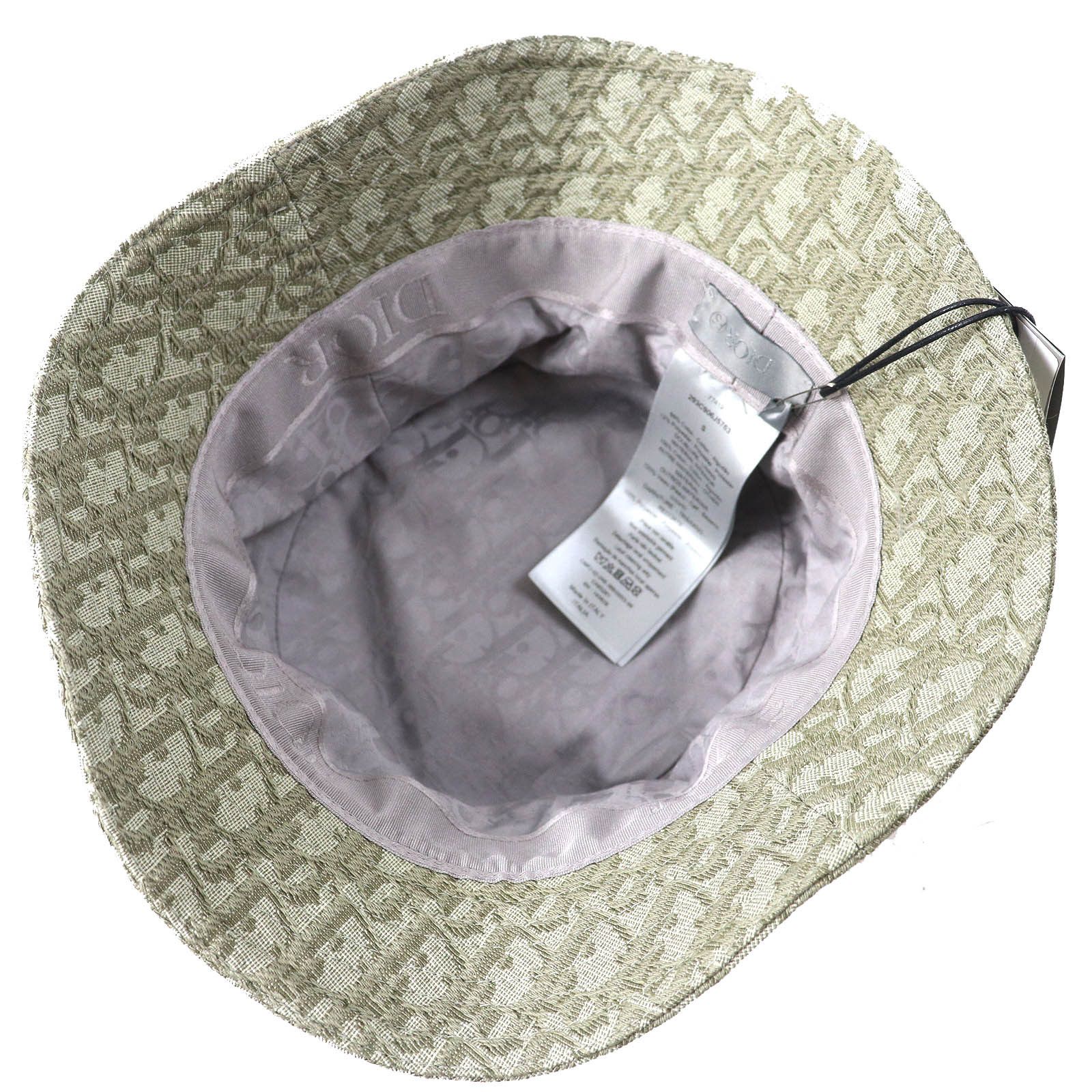 Dior Dior Dior Oblique jacquard cotton polyester bucket hat Cotton Hats 293C906J5763 DUTY FREE for USA Size ONE SIZE - 5 Thumbnail