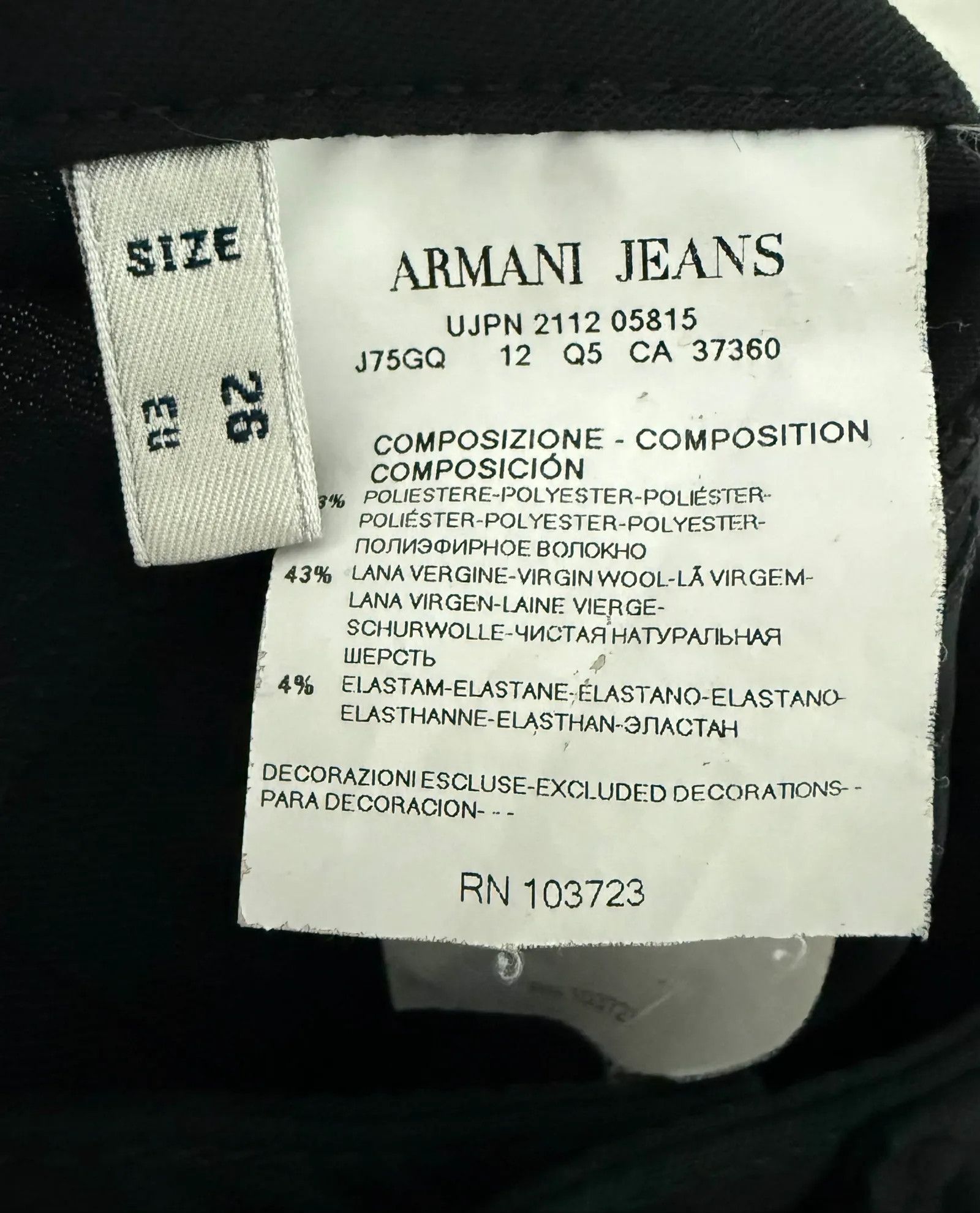 Armani Armani Armani Jeans Pants Size 26" / US 2 / IT 38 - 3 Thumbnail