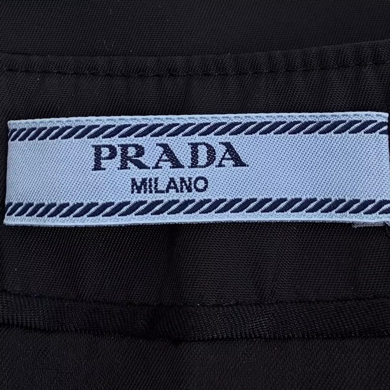 Prada Prada Black Triangle Logo Casual Skirt Size 40" / US 18 - 7 Thumbnail