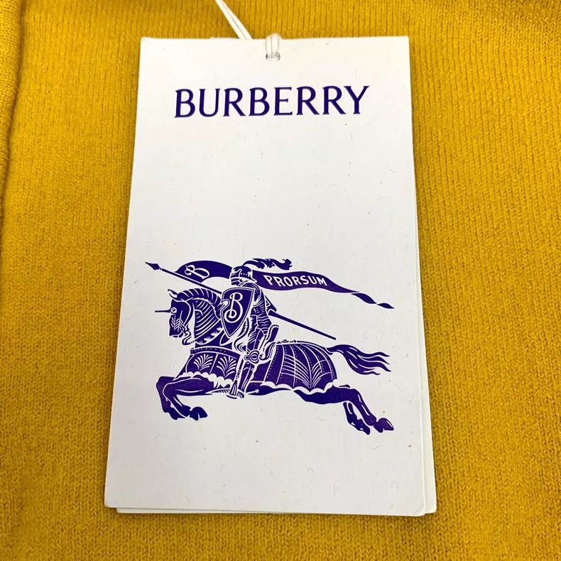 Burberry Burberry Yellow Wool Hoodie with Half-Zip Size M / US 6-8 / IT 42-44 - 6 Thumbnail