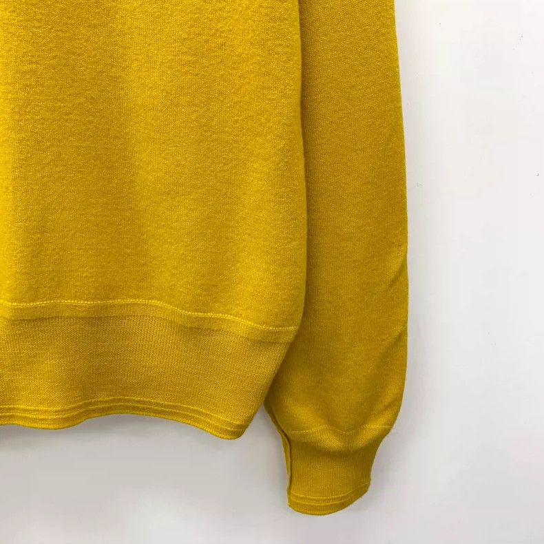 Burberry Burberry Yellow Wool Hoodie with Half-Zip Size M / US 6-8 / IT 42-44 - 4 Thumbnail