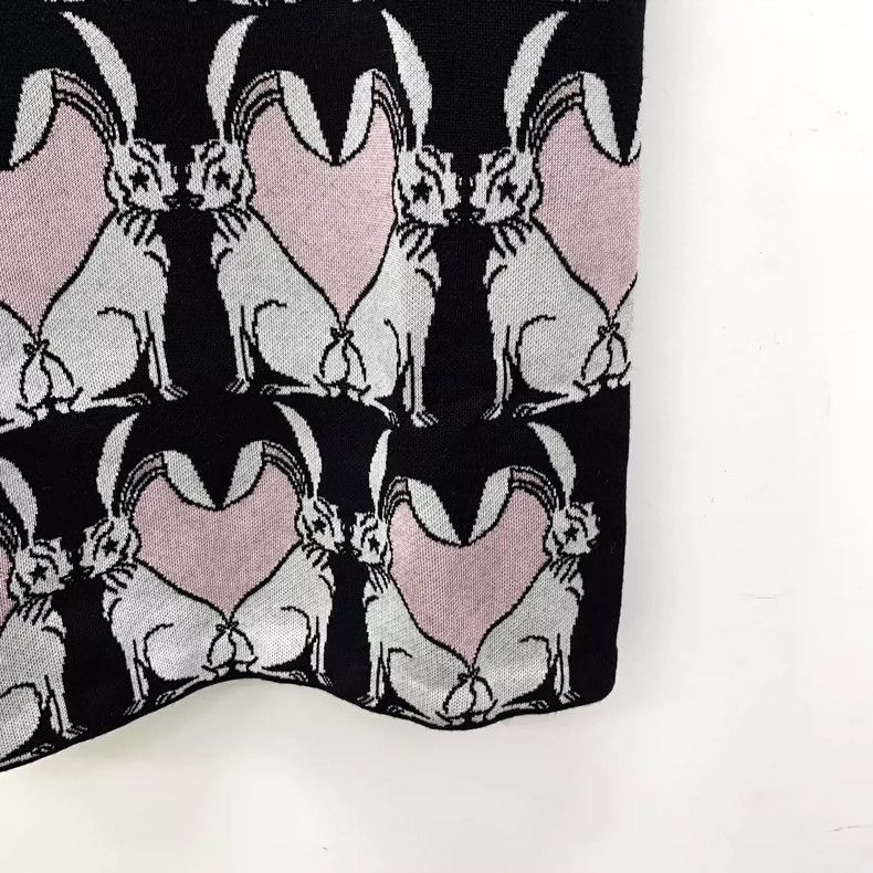 Burberry Burberry Rabbit Year Color-Block Short Dress Size XS / US 0-2 / IT 36-38 - 4 Thumbnail