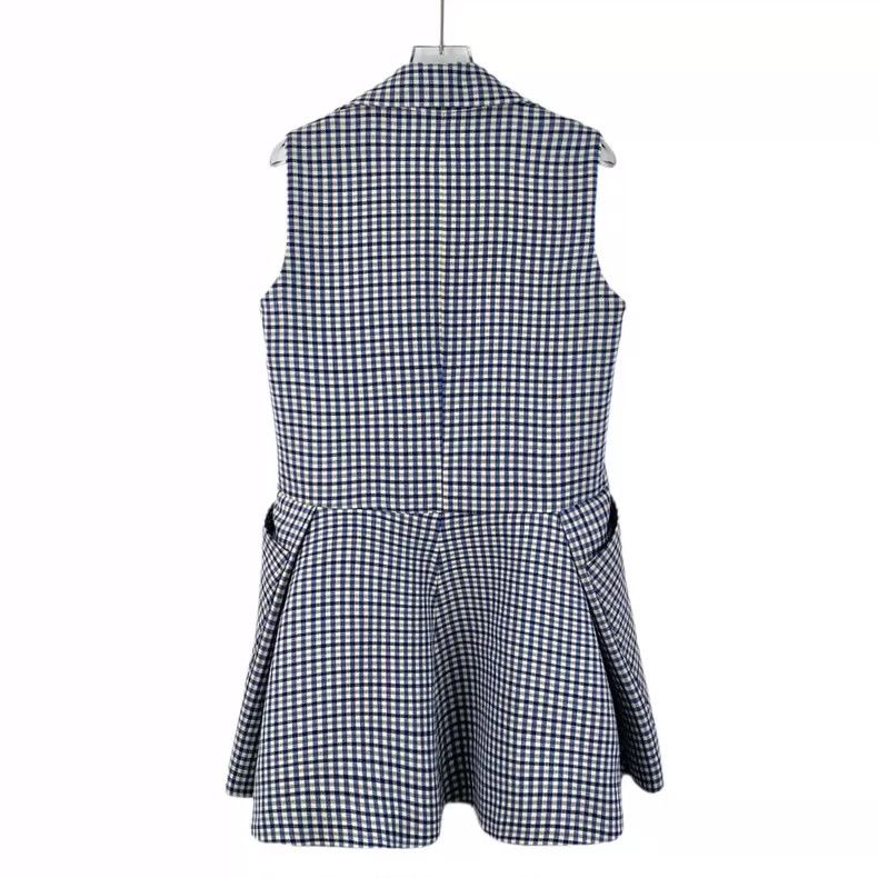 Dior Christian Dior Multicolor Check Wool Dress Size XXS / US 00 / IT 34 - 2 Thumbnail
