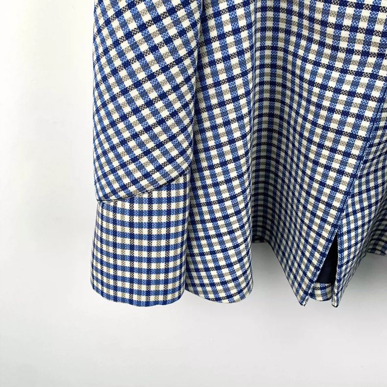 Dior Christian Dior Multicolor Check Wool Dress Size XXS / US 00 / IT 34 - 4 Thumbnail