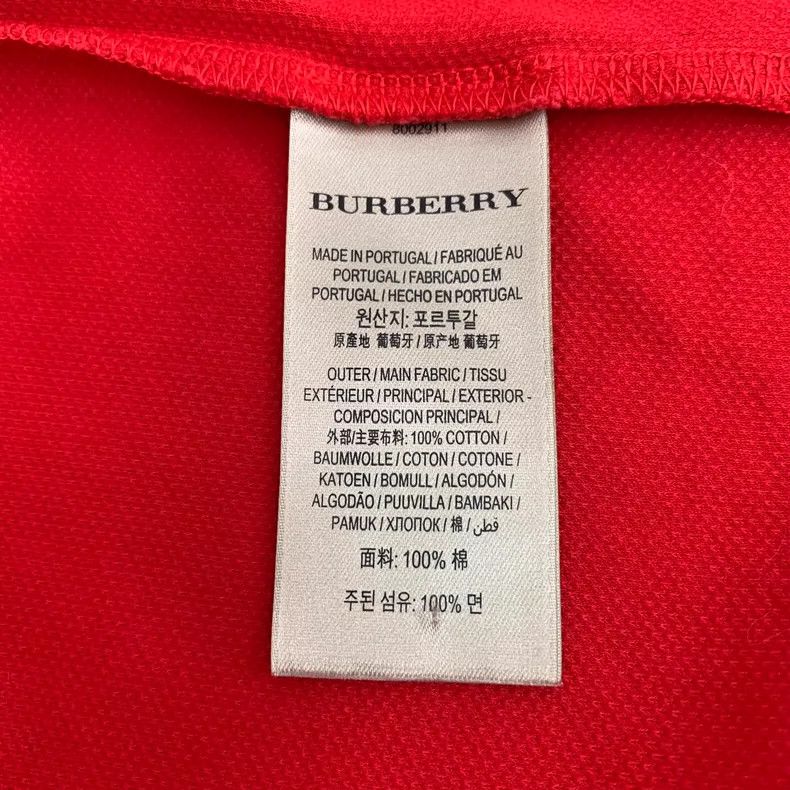 Burberry Burberry Red Logo Embroidered Polo Shirt Size XL / US 12-14 / IT 48-50 - 6 Thumbnail
