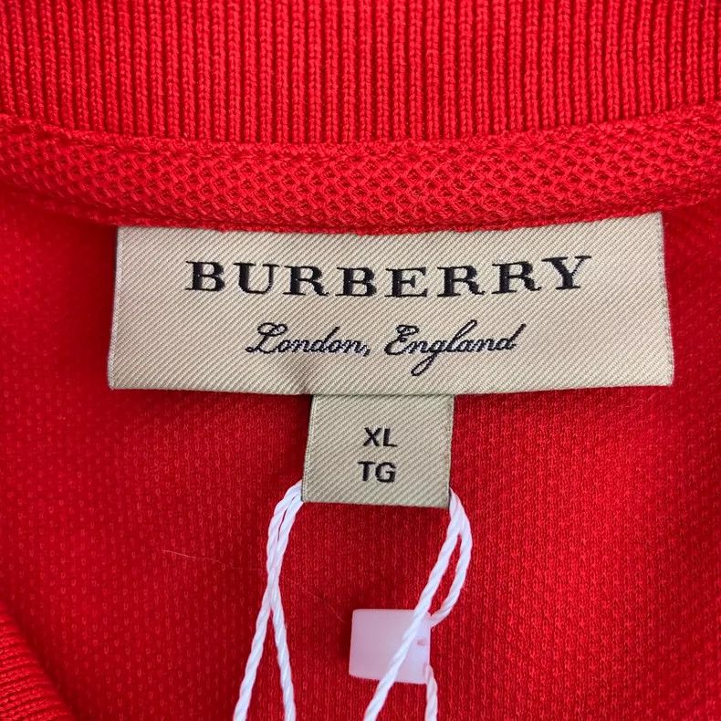 Burberry Burberry Red Logo Embroidered Polo Shirt Size XL / US 12-14 / IT 48-50 - 5 Thumbnail