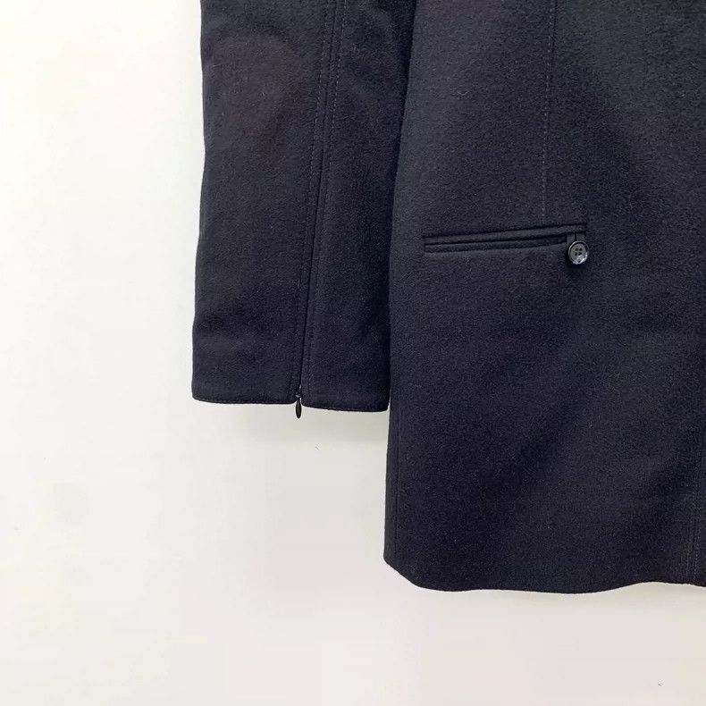 Acne Studios Black Wool Waist-Defined Long Sleeve Dress Size XS / US 0-2 / IT 36-38 - 4 Thumbnail