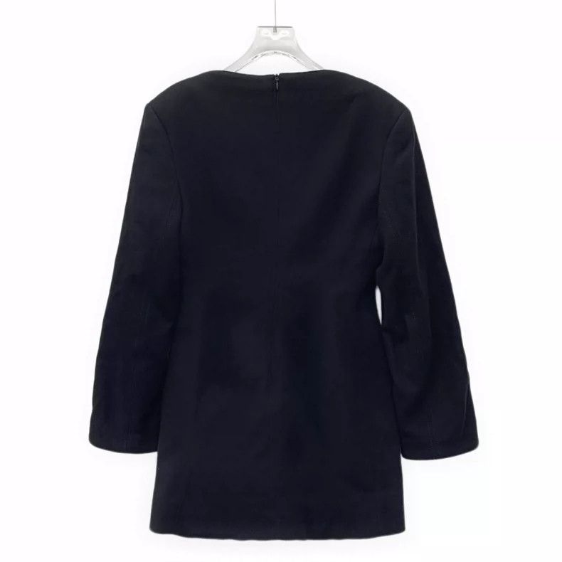 Acne Studios Black Wool Waist-Defined Long Sleeve Dress Size XS / US 0-2 / IT 36-38 - 2 Thumbnail