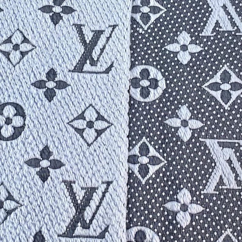 Louis Vuitton Louis Vuitton Light Blue Wool Logo Scarf Size ONE SIZE - 7 Thumbnail
