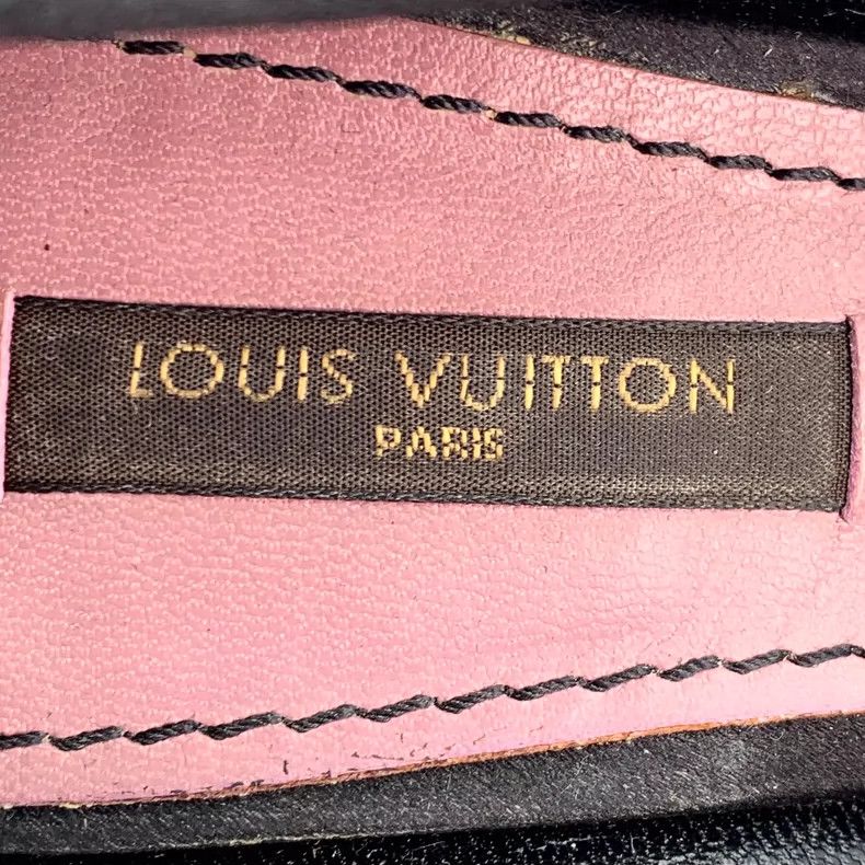 Louis Vuitton Louis Vuitton Black Bow Peep Toe Heels Size US 6 / IT 36 - 7 Thumbnail