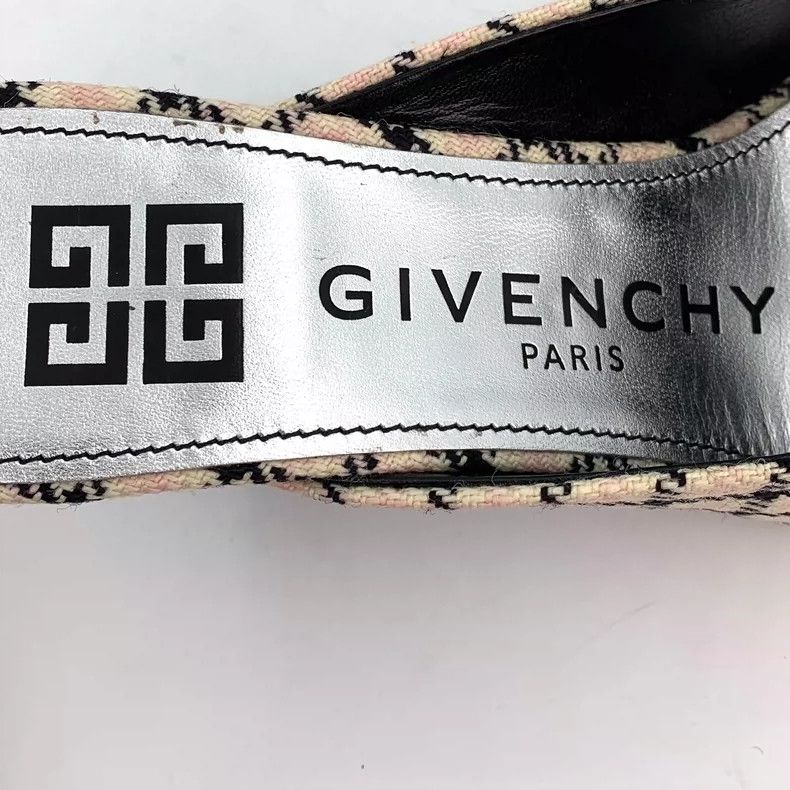 Givenchy Givenchy Checkered Heeled Shoes in Beige Size US 6 / IT 36 - 6 Thumbnail