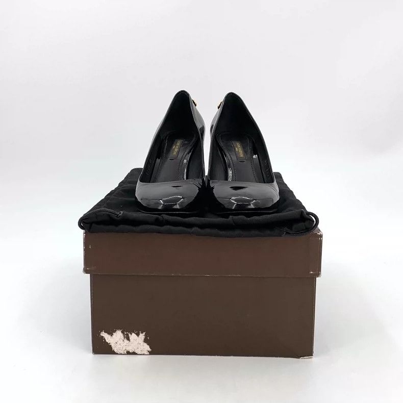 Louis Vuitton Louis Vuitton Black Patent Leather High Heels Size US 5 / IT 35 - 9 Thumbnail
