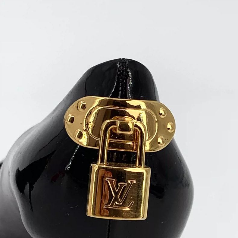 Louis Vuitton Louis Vuitton Black Patent Leather High Heels Size US 5 / IT 35 - 5 Thumbnail