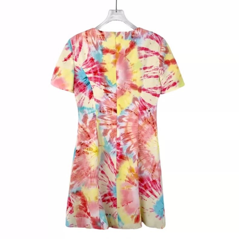 Moschino Moschino Colorful Short Sleeve Dress Size 40 Size M / US 6-8 / IT 42-44 - 2 Thumbnail