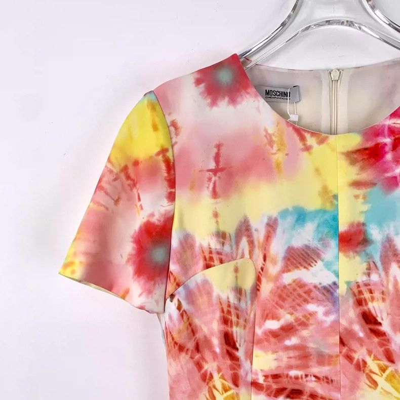 Moschino Moschino Colorful Short Sleeve Dress Size 40 Size M / US 6-8 / IT 42-44 - 3 Thumbnail