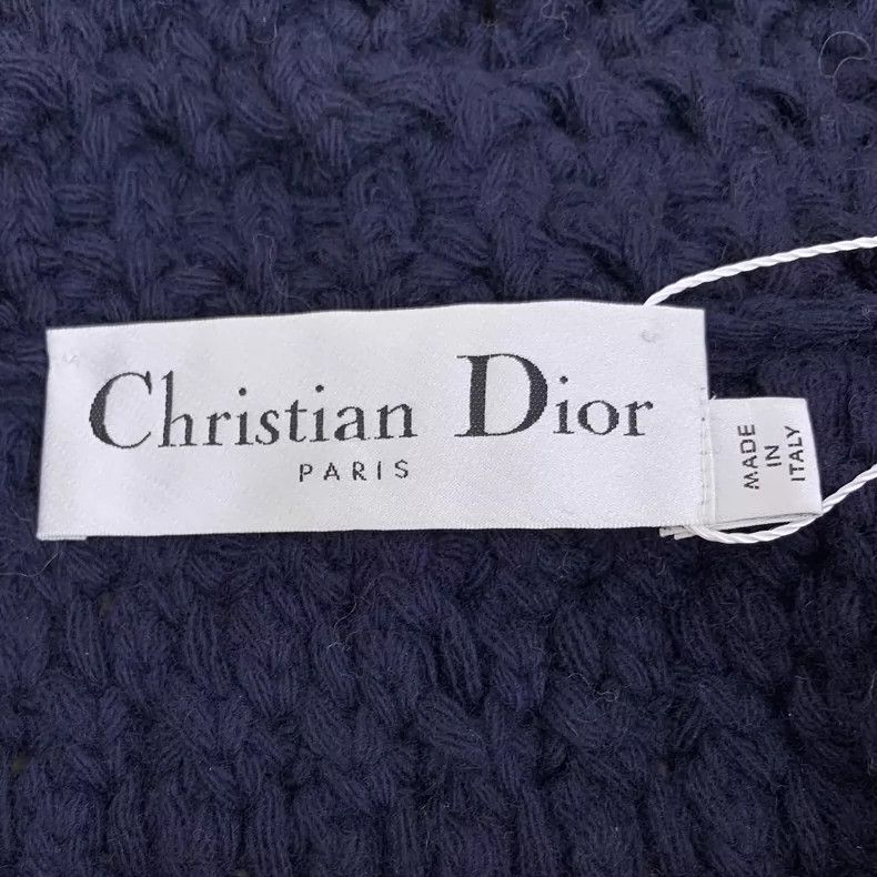 Dior Christian Dior Navy Wool Long Sleeve Cardigan Size S / US 4 / IT 40 - 5 Thumbnail