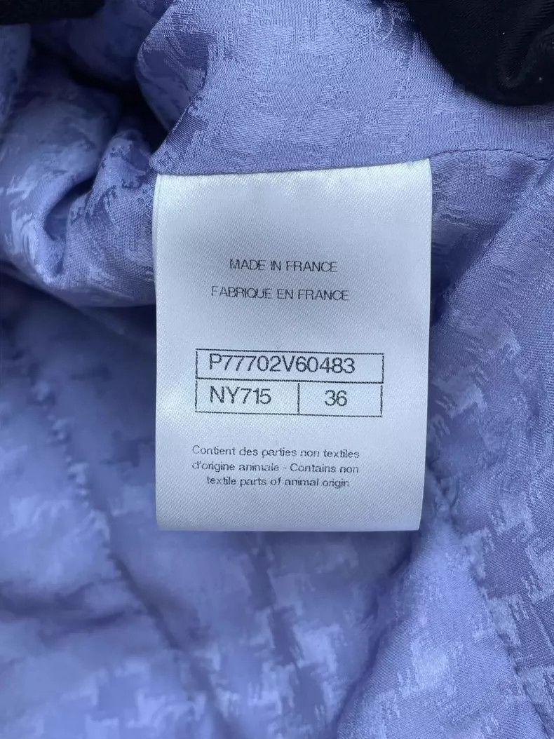 Chanel Chanel Purple V-Neck Double Pocket Jacket Size S / US 4 / IT 40 - 7 Thumbnail