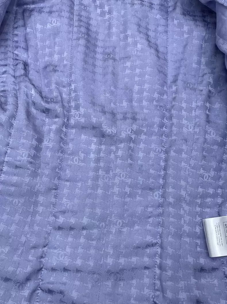 Chanel Chanel Purple V-Neck Double Pocket Jacket Size S / US 4 / IT 40 - 4 Thumbnail