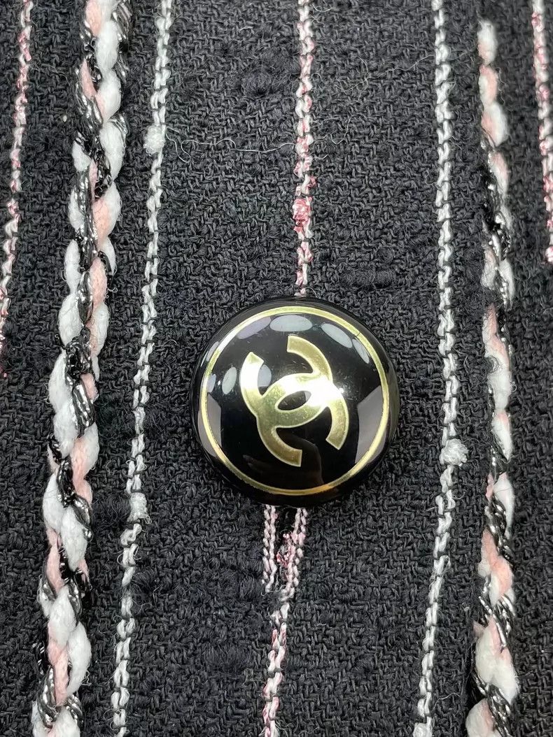 Chanel Chanel Striped Jacket with Pockets Size S / US 4 / IT 40 - 7 Thumbnail