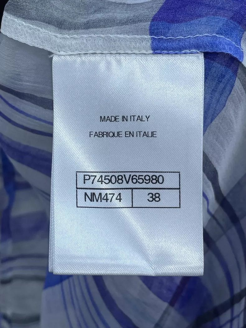 Chanel Chanel Blue White Plaid Silk Shirt Size M / US 6-8 / IT 42-44 - 3 Thumbnail