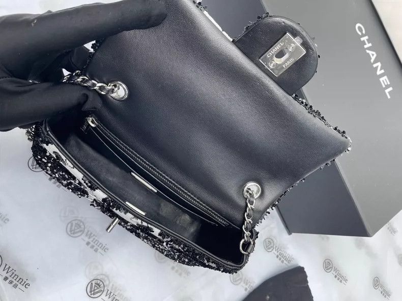 Chanel Chanel Bow Chain Bag with Sequins Size ONE SIZE - 7 Thumbnail