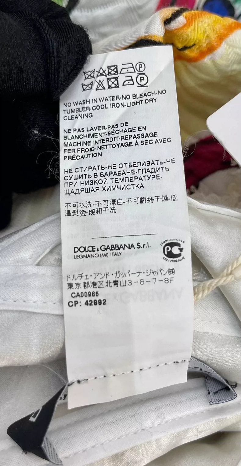 Dolce & Gabbana Colorful Floral Patterned Summer Dress Size M / US 6-8 / IT 42-44 - 6 Thumbnail