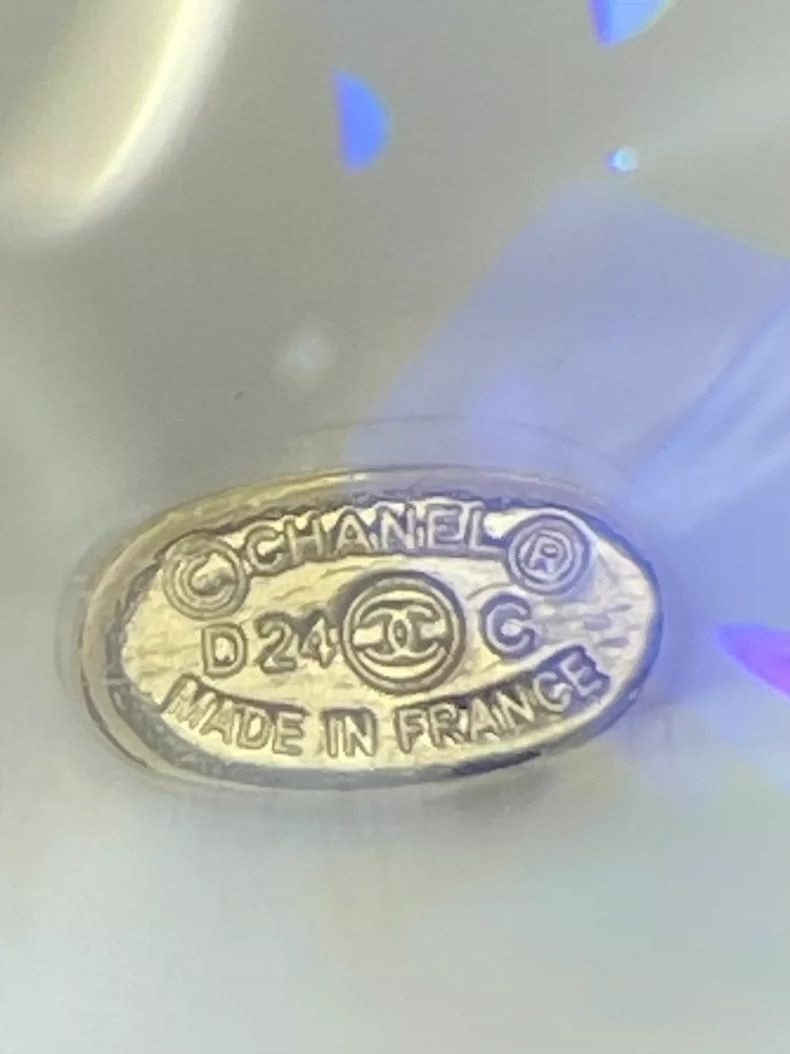 Chanel Double C Acrylic Brooch Pin