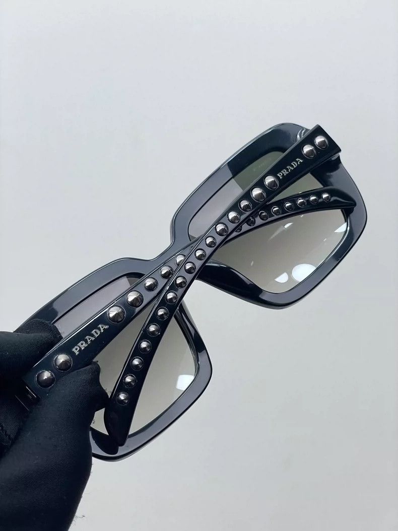 Prada PRADA Studded Sunglasses with Case Size ONE SIZE - 4 Thumbnail
