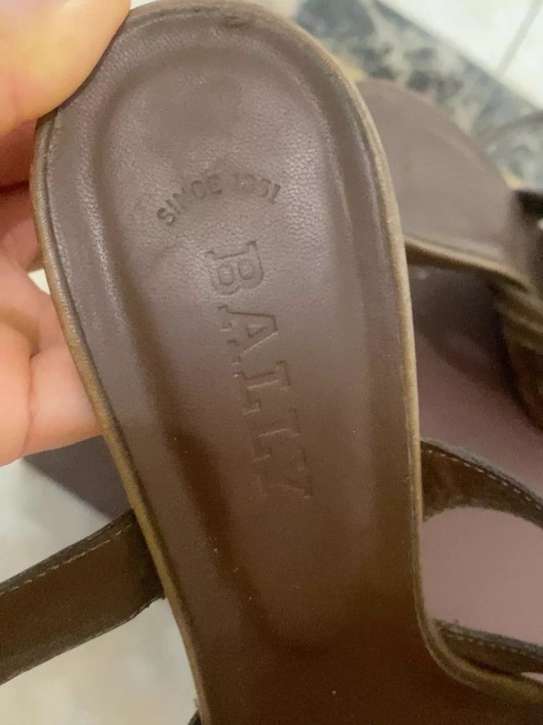 Bally Brown Leather Heeled Sandals by Bally Size US 6 / IT 36 - 5 Thumbnail