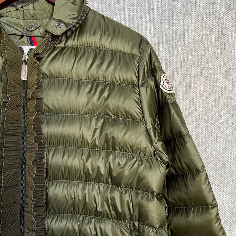Moncler Moncler Green Logo Down Jacket Size S / US 4 / IT 40 - 3 Thumbnail