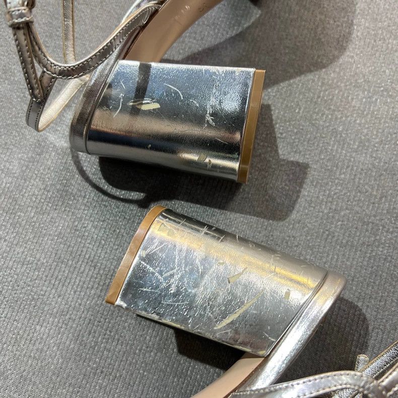 Prada Miu Miu Bejeweled High Heel Sandals Size US 5 / IT 35 - 5 Thumbnail