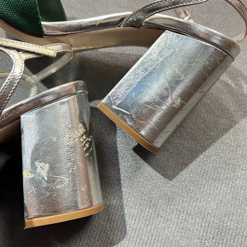 Prada Miu Miu Bejeweled High Heel Sandals Size US 5 / IT 35 - 4 Thumbnail
