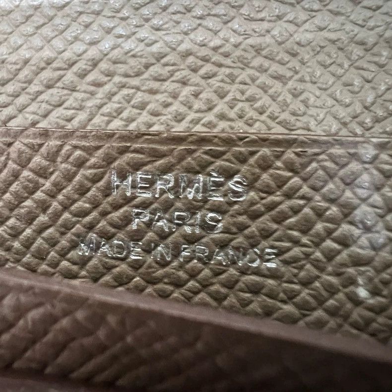 Hermes Hermes Bearn Long Wallet in Gray Size ONE SIZE - 7 Thumbnail