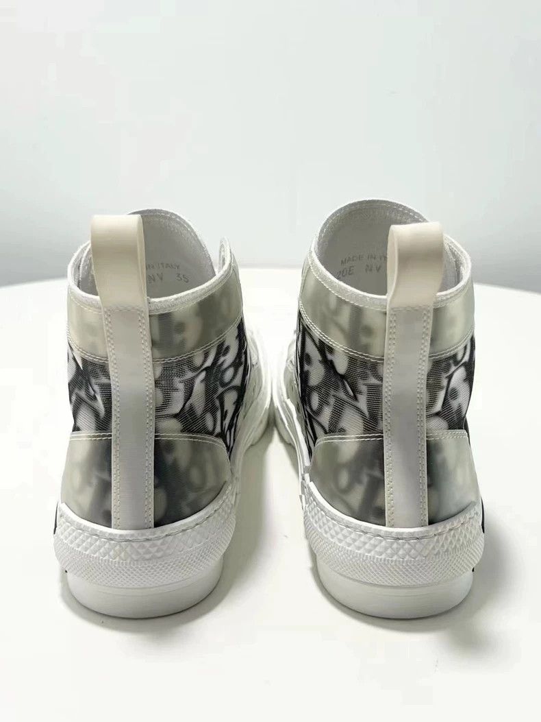 Dior DIOR B23 High-Top Sneakers in White and Black Size US 5 / IT 35 - 7 Thumbnail