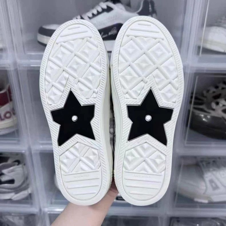Dior Dior Grey Canvas Sneaker with Logo Print Size US 5 / IT 35 - 7 Thumbnail