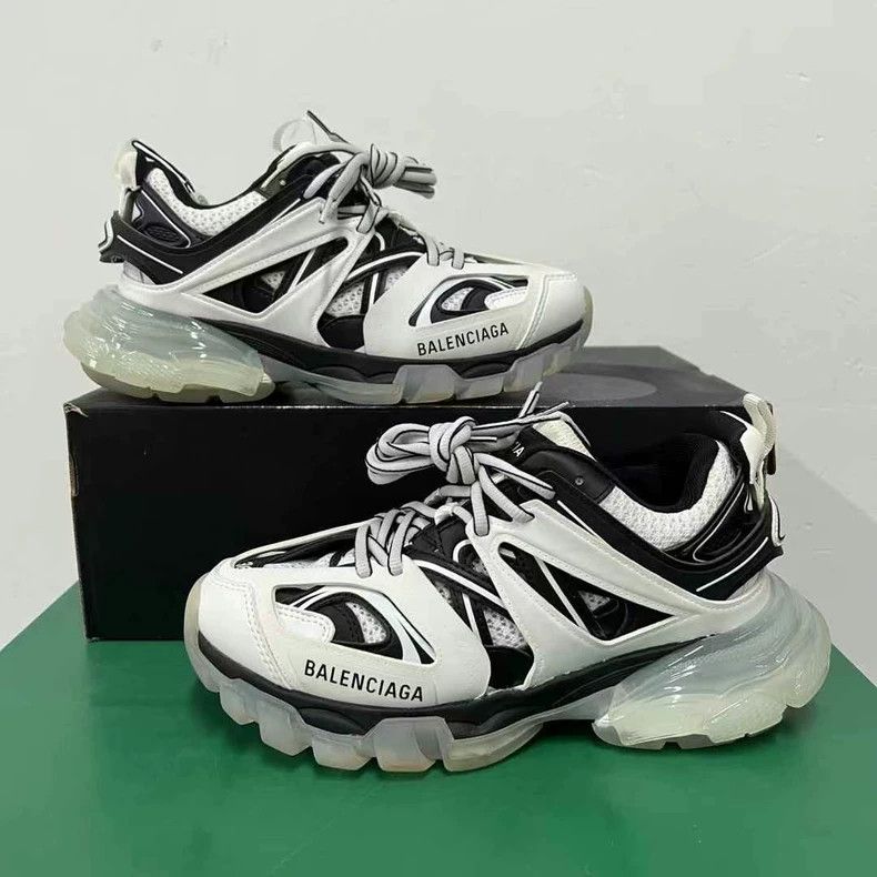 Balenciaga Balenciaga Track Sneakers Black and White Size US 6 / IT 36 - 4 Thumbnail