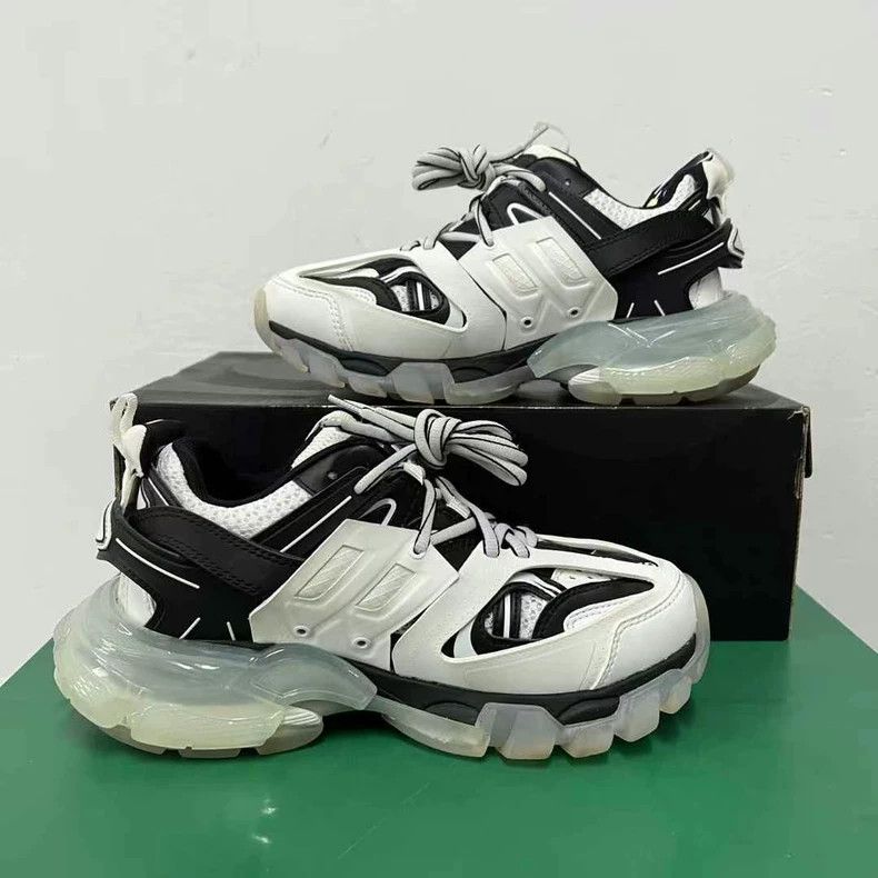 Balenciaga Balenciaga Track Sneakers Black and White Size US 6 / IT 36 - 5 Thumbnail