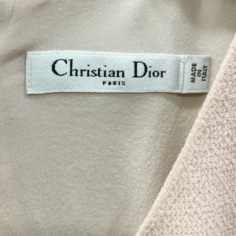 Dior Dior Pink V-Neck Fitted Dress Size S / US 4 / IT 40 - 3 Thumbnail
