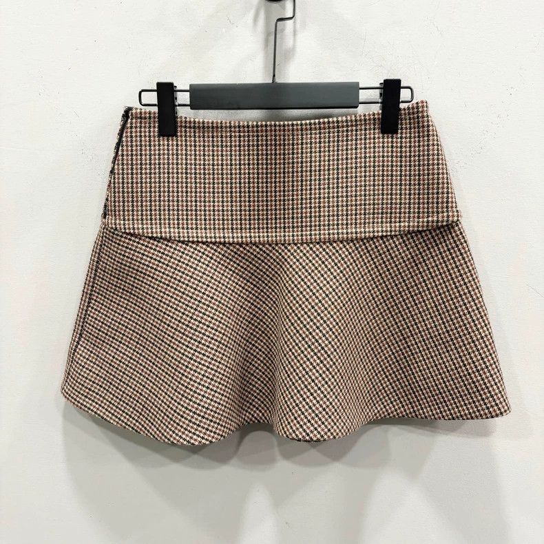 Celine Celine Houndstooth Wave Skirt Size 36 Size 36" / US 14 / IT 50 - 2 Thumbnail