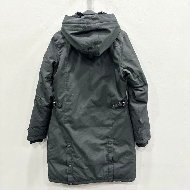 Canada Goose Canada Goose Black Hooded Down Jacket XS Size XS / US 0-2 / IT 36-38 - 2 Thumbnail