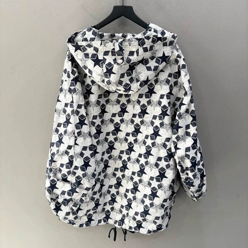 Dior Dior Logo Star Print Windbreaker Jacket Size S / US 4 / IT 40 - 2 Thumbnail