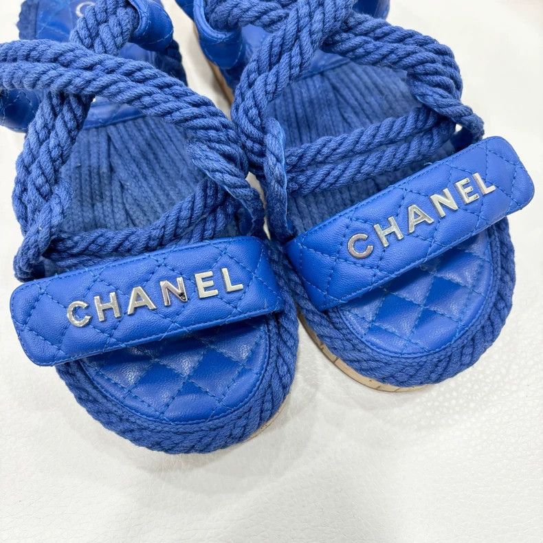 Chanel Chanel Logo Strap Sandals Size 36 Size US 6 / IT 36 - 2 Thumbnail