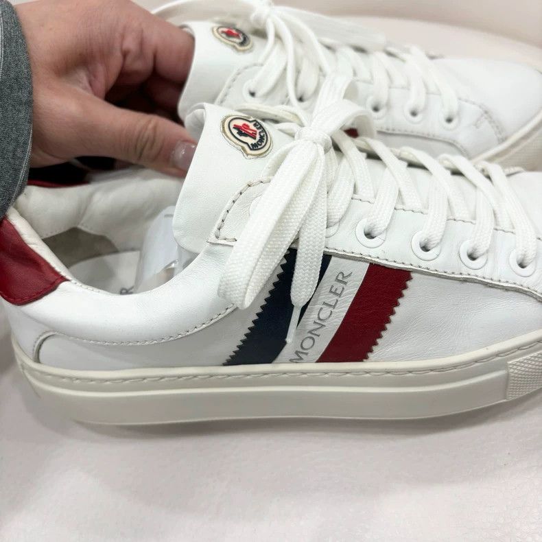 Moncler Moncler Classic White Casual Sneakers Size US 6 / IT 36 - 2 Thumbnail